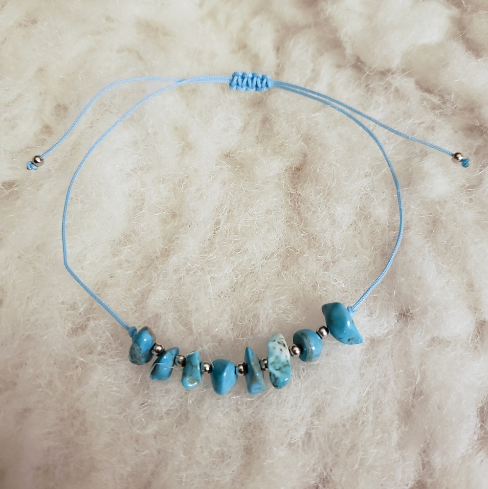 Turquoise & Silver Bead Bracelet too small for me
